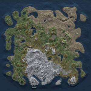 Thumbnail Rust Map: Procedural Map, Size: 4500, Seed: 1998884638, 15 Monuments