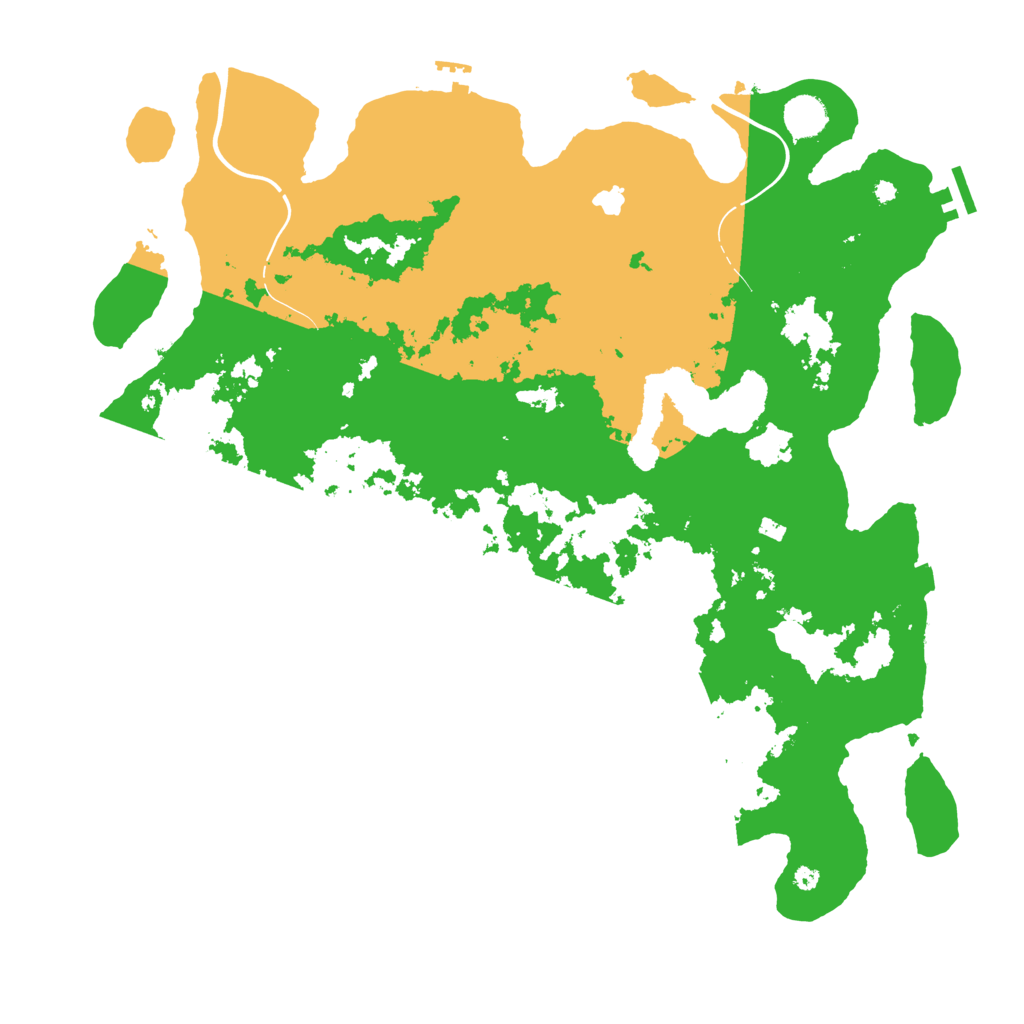 Biome Rust Map: Procedural Map, Size: 4250, Seed: 32295493