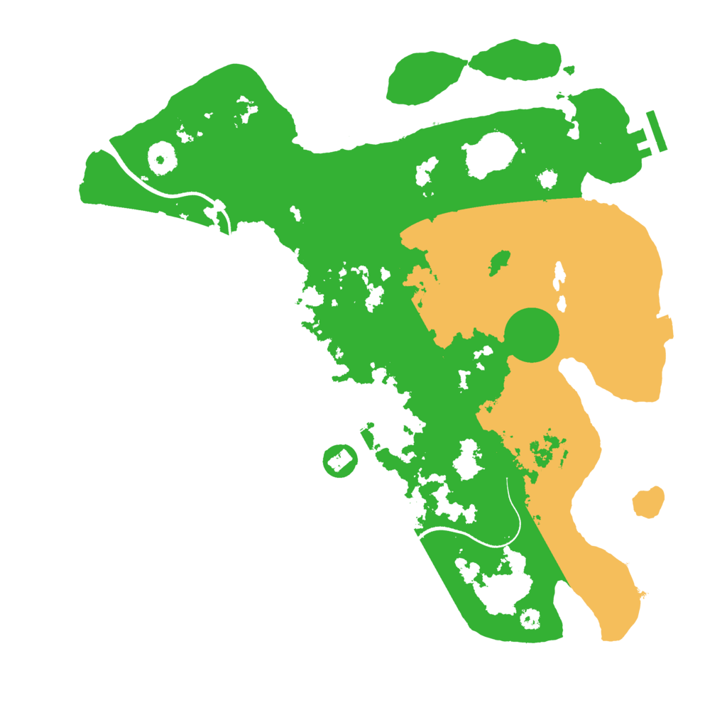 Biome Rust Map: Procedural Map, Size: 3500, Seed: 1202404630