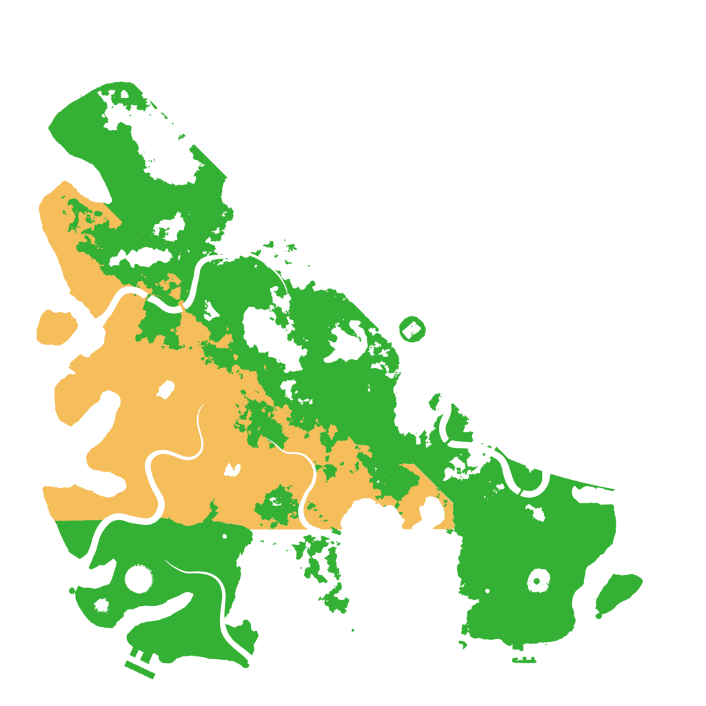 Biome Rust Map: Procedural Map, Size: 4500, Seed: 1482141718