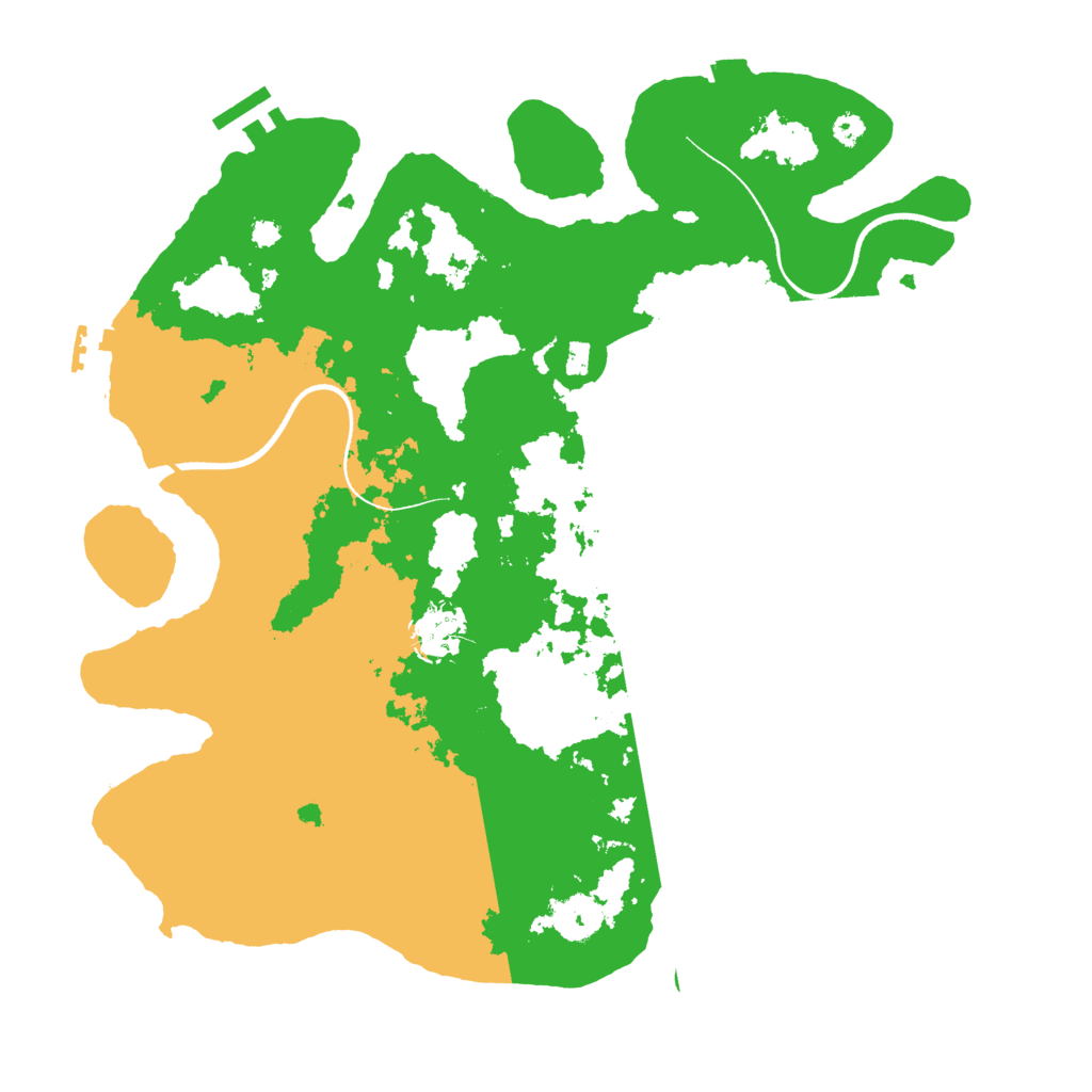 Biome Rust Map: Procedural Map, Size: 3500, Seed: 1803340671