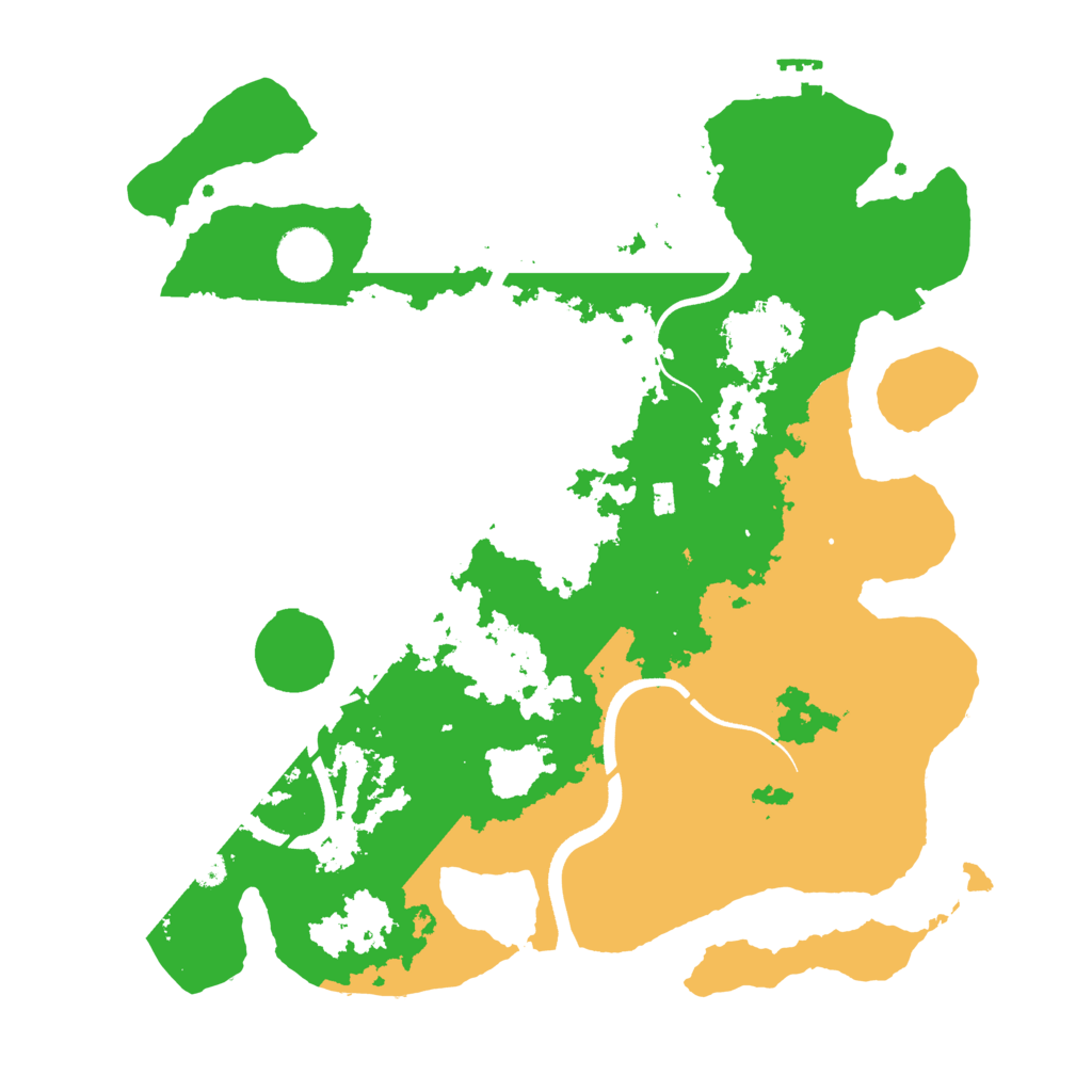 Biome Rust Map: Procedural Map, Size: 3650, Seed: 69309646