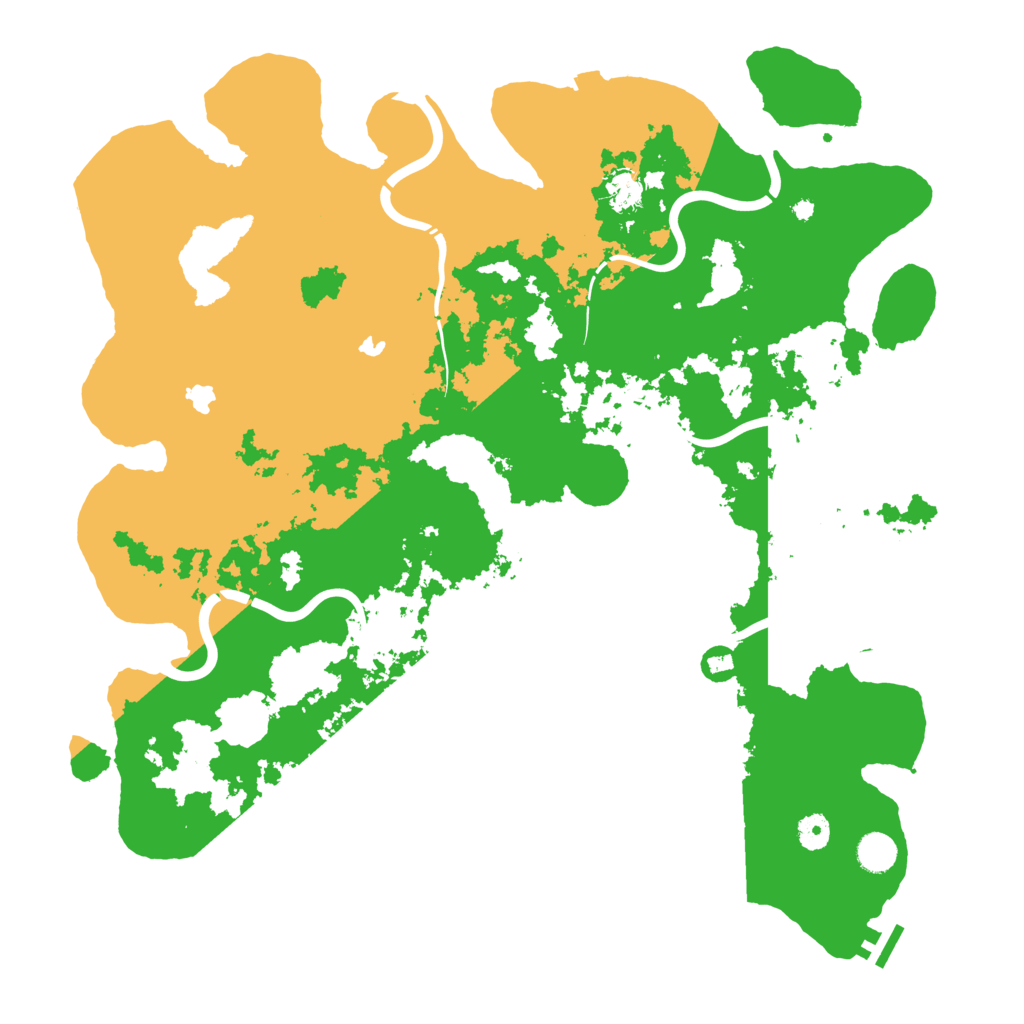 Biome Rust Map: Procedural Map, Size: 4500, Seed: 437895905