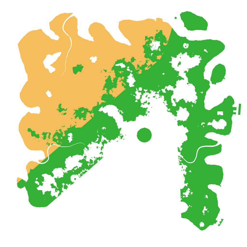 Biome Rust Map: Procedural Map, Size: 4500, Seed: 437895905