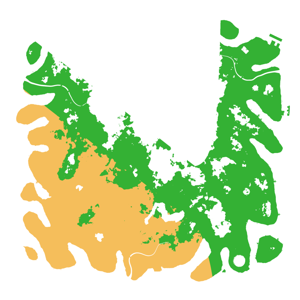 Biome Rust Map: Procedural Map, Size: 4500, Seed: 1741553586