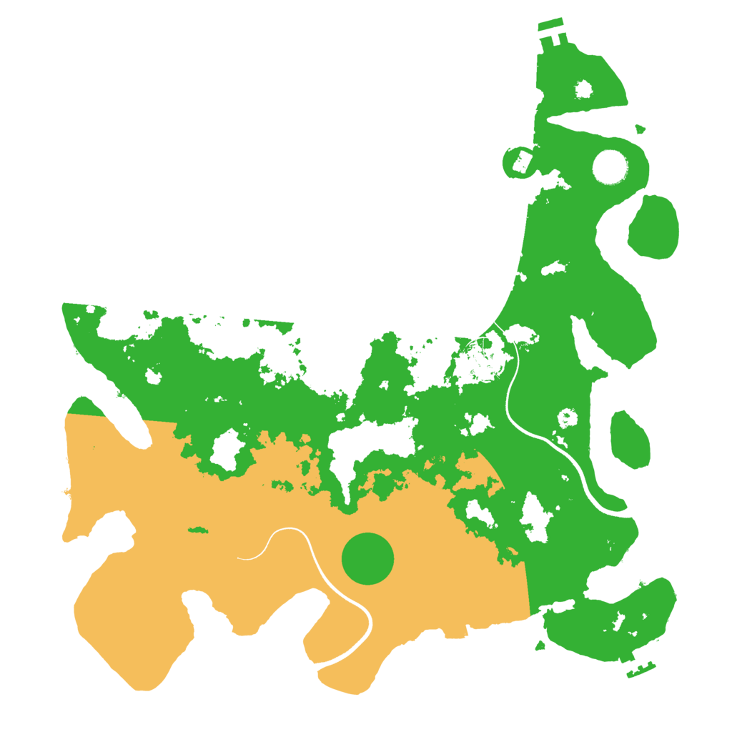 Biome Rust Map: Procedural Map, Size: 3700, Seed: 1454643766