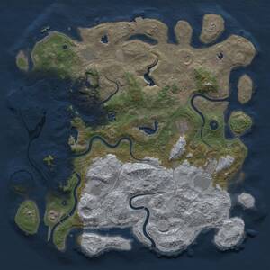 Thumbnail Rust Map: Procedural Map, Size: 4500, Seed: 2002618115, 16 Monuments