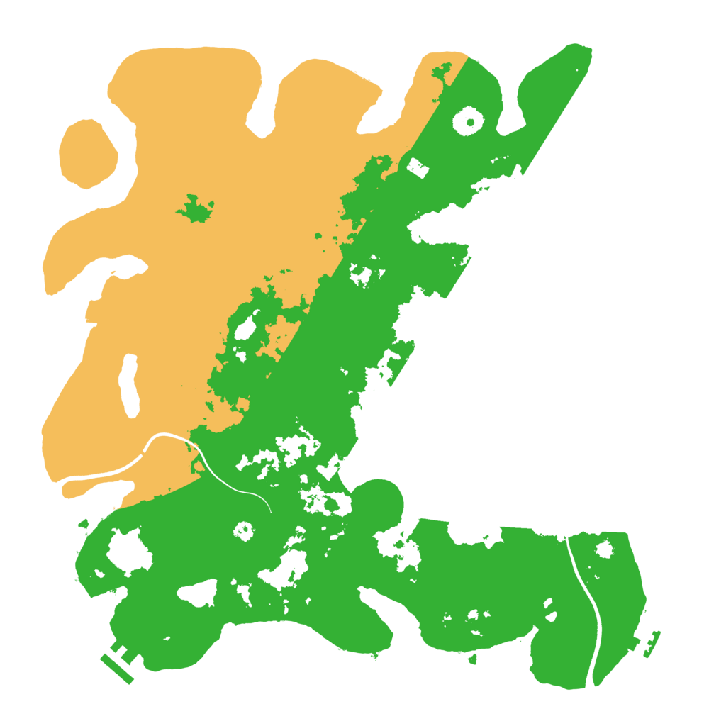 Biome Rust Map: Procedural Map, Size: 3750, Seed: 529462422