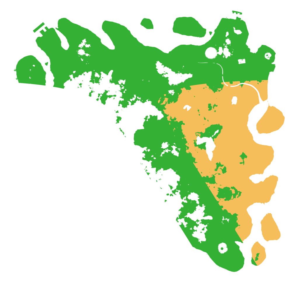 Biome Rust Map: Procedural Map, Size: 4500, Seed: 1674599200