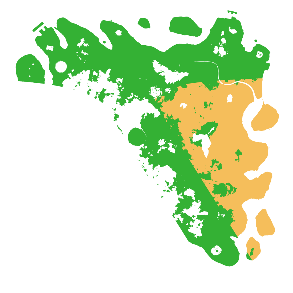 Biome Rust Map: Procedural Map, Size: 4500, Seed: 1674599200