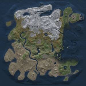 Thumbnail Rust Map: Procedural Map, Size: 4000, Seed: 1954643768, 15 Monuments
