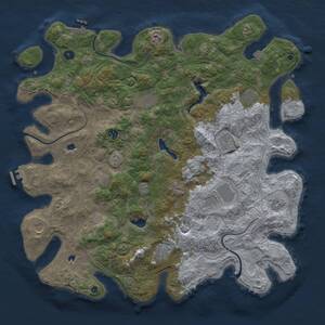 Thumbnail Rust Map: Procedural Map, Size: 4800, Seed: 1146625717, 17 Monuments