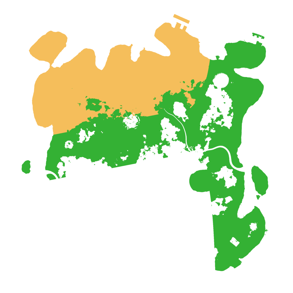 Biome Rust Map: Procedural Map, Size: 3500, Seed: 54380150