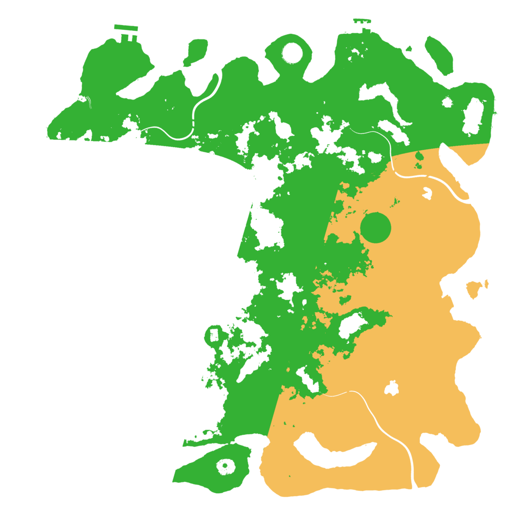 Biome Rust Map: Procedural Map, Size: 4500, Seed: 331166263