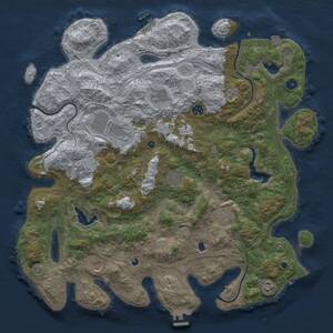 Thumbnail Rust Map: Procedural Map, Size: 4500, Seed: 2140233426, 15 Monuments