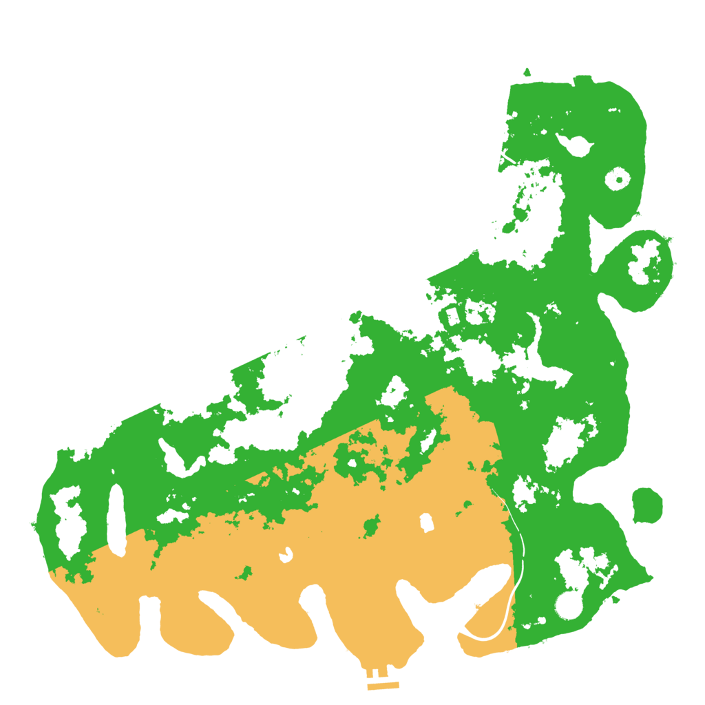 Biome Rust Map: Procedural Map, Size: 4500, Seed: 2140233426