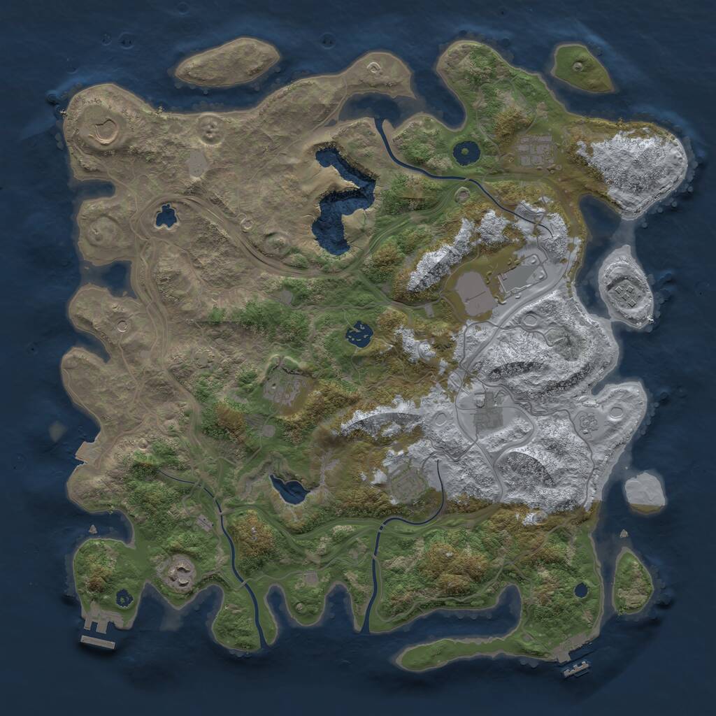 Rust Map: Procedural Map, Size: 4250, Seed: 5021988, 15 Monuments