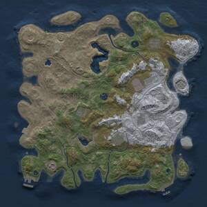 Thumbnail Rust Map: Procedural Map, Size: 4250, Seed: 5021988, 15 Monuments