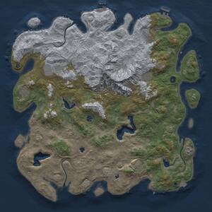 Thumbnail Rust Map: Procedural Map, Size: 5000, Seed: 507967867, 15 Monuments