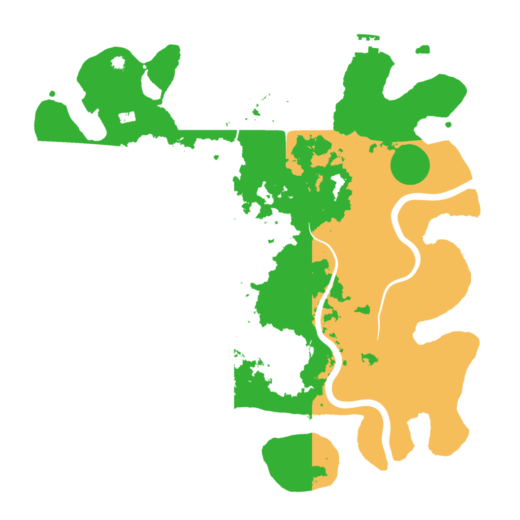 Biome Rust Map: Procedural Map, Size: 3500, Seed: 431398831