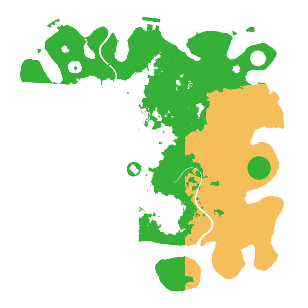 Biome Rust Map: Procedural Map, Size: 3500, Seed: 431398831