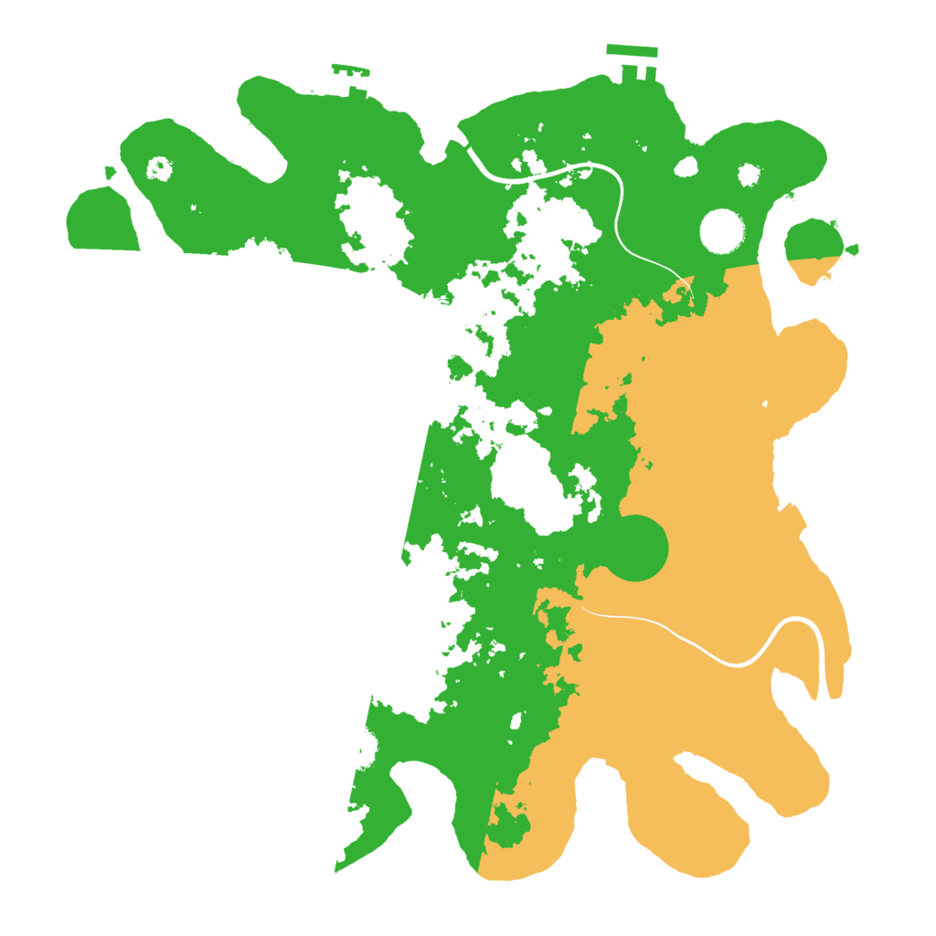 Biome Rust Map: Procedural Map, Size: 3700, Seed: 300529252