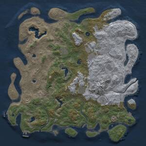 Thumbnail Rust Map: Procedural Map, Size: 5000, Seed: 9274656, 16 Monuments