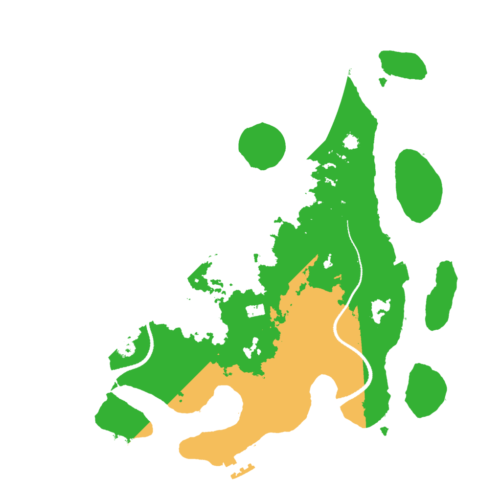 Biome Rust Map: Procedural Map, Size: 3000, Seed: 24917095