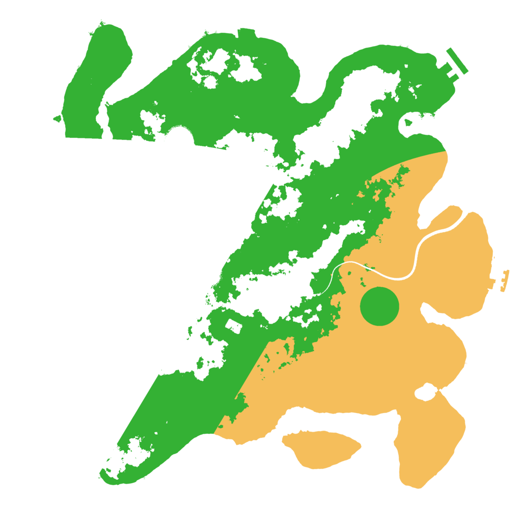 Biome Rust Map: Procedural Map, Size: 3500, Seed: 1343893466