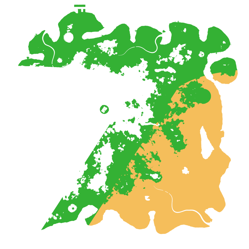 Biome Rust Map: Procedural Map, Size: 4500, Seed: 825898861