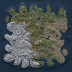 Thumbnail Rust Map: Procedural Map, Size: 4250, Seed: 1853010307, 16 Monuments