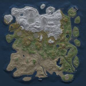 Thumbnail Rust Map: Procedural Map, Size: 4250, Seed: 1970109999, 17 Monuments