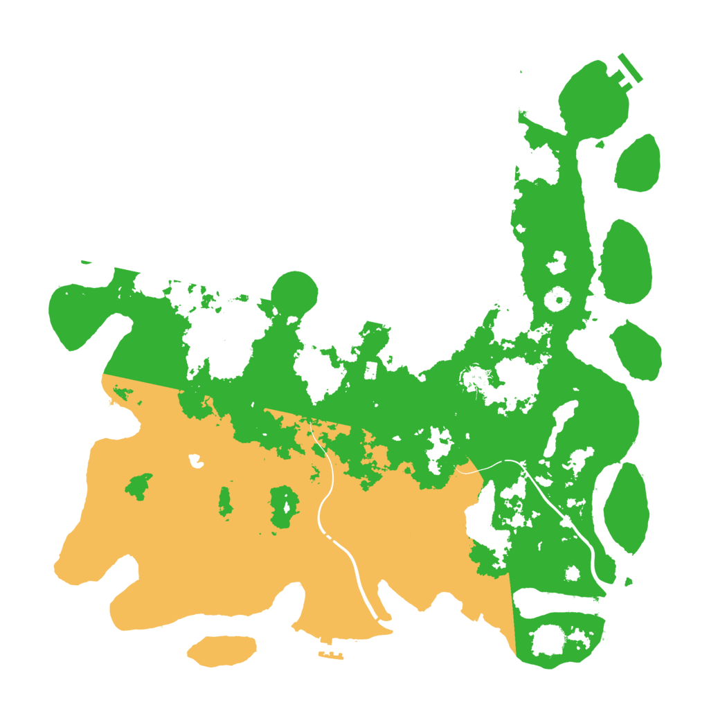 Biome Rust Map: Procedural Map, Size: 4250, Seed: 1970109999