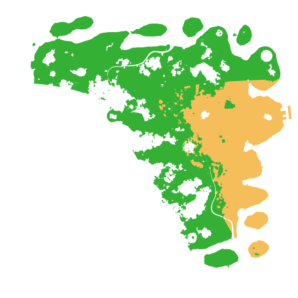 Biome Rust Map: Procedural Map, Size: 4500, Seed: 616296715