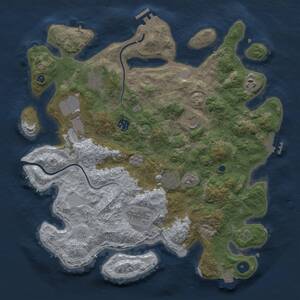 Thumbnail Rust Map: Procedural Map, Size: 3800, Seed: 5214, 14 Monuments