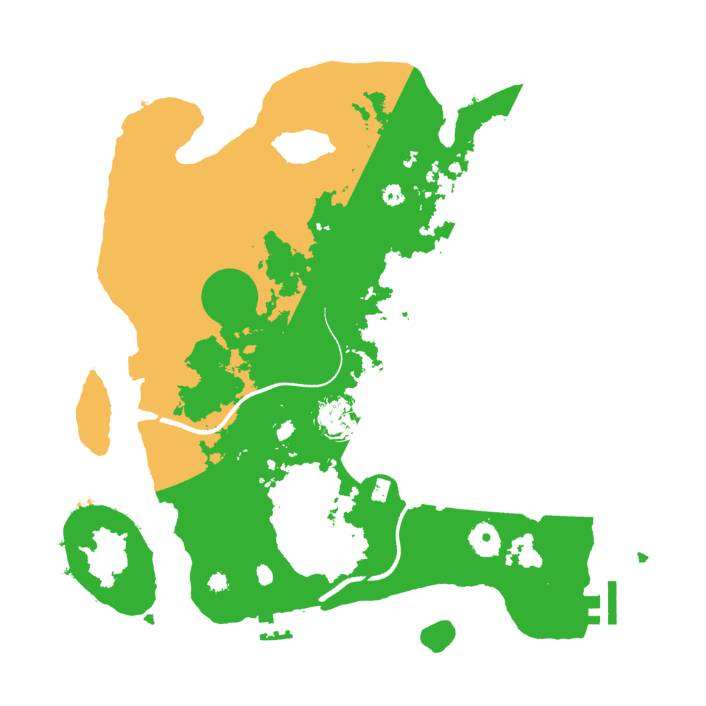 Biome Rust Map: Procedural Map, Size: 3300, Seed: 714568173