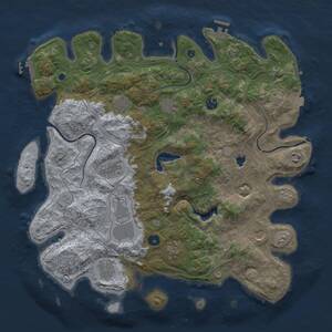 Thumbnail Rust Map: Procedural Map, Size: 4250, Seed: 19322204, 16 Monuments