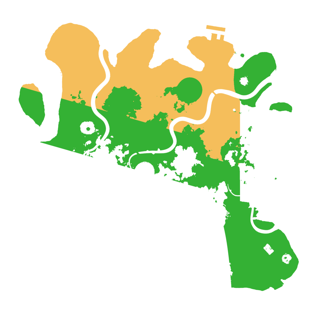 Biome Rust Map: Procedural Map, Size: 3399, Seed: 2147483647