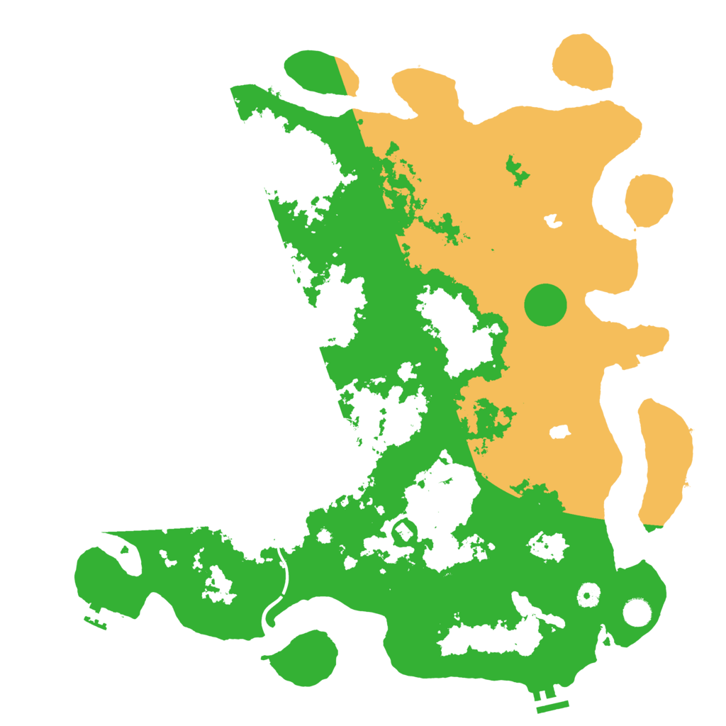 Biome Rust Map: Procedural Map, Size: 4500, Seed: 2138211646