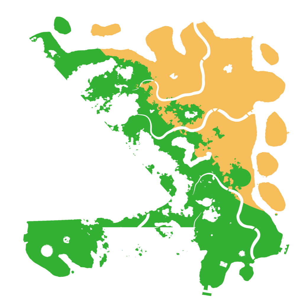 Biome Rust Map: Procedural Map, Size: 4500, Seed: 165147723
