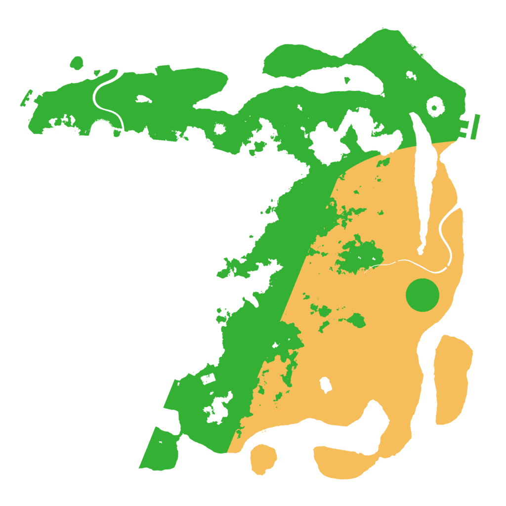 Biome Rust Map: Procedural Map, Size: 4000, Seed: 2026945627