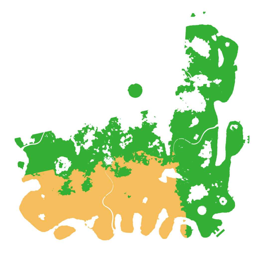 Biome Rust Map: Procedural Map, Size: 5000, Seed: 77429573