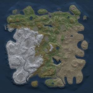 Thumbnail Rust Map: Procedural Map, Size: 4250, Seed: 1746086671, 17 Monuments