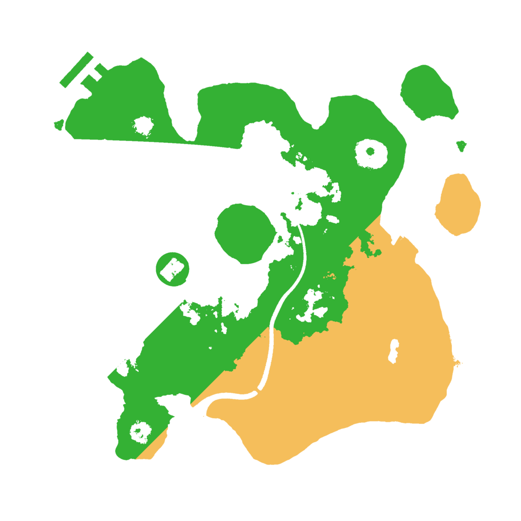 Biome Rust Map: Procedural Map, Size: 2500, Seed: 974080807