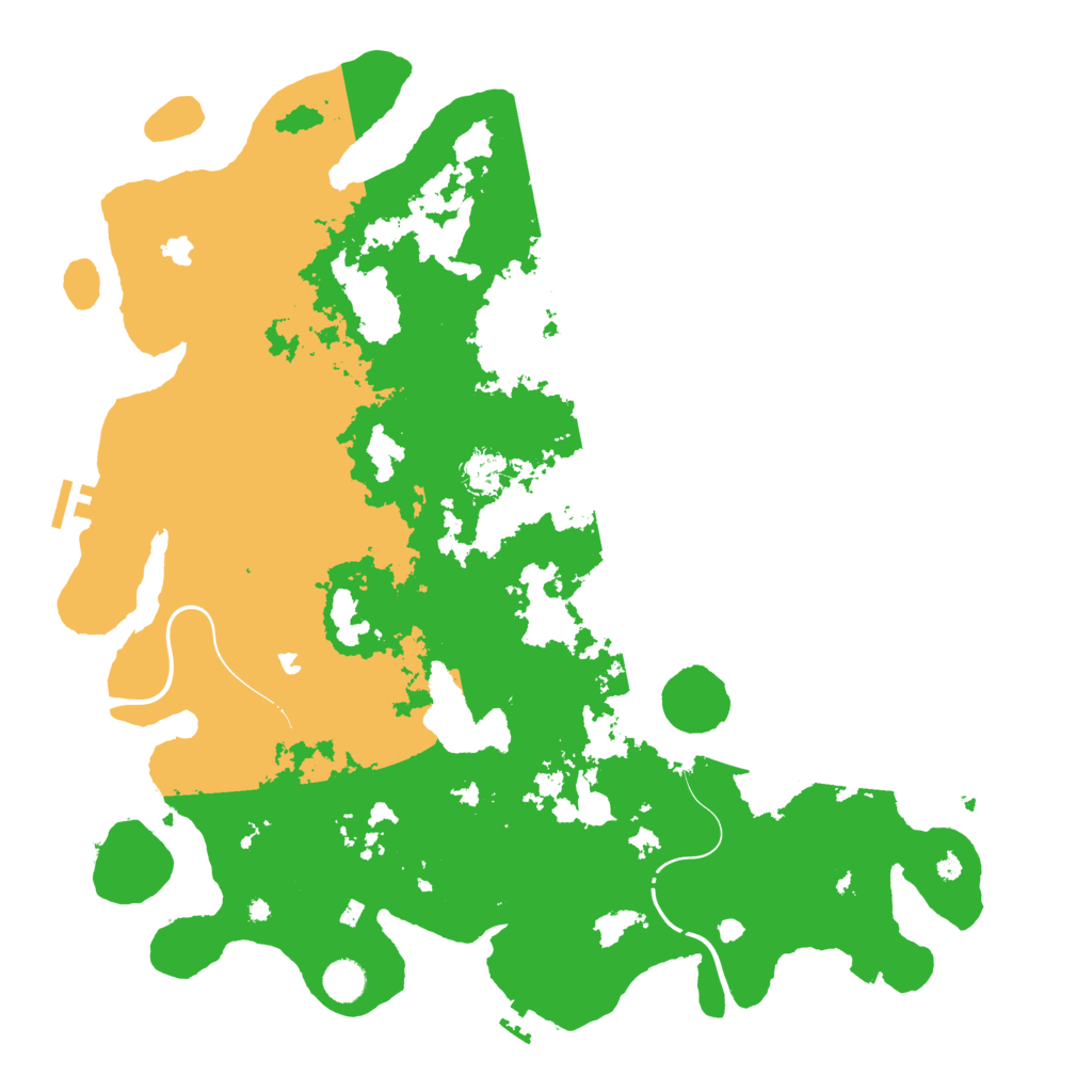 Biome Rust Map: Procedural Map, Size: 4500, Seed: 17364497