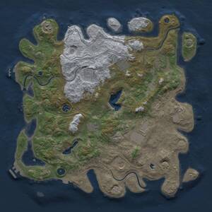 Thumbnail Rust Map: Procedural Map, Size: 4250, Seed: 2004073079, 15 Monuments