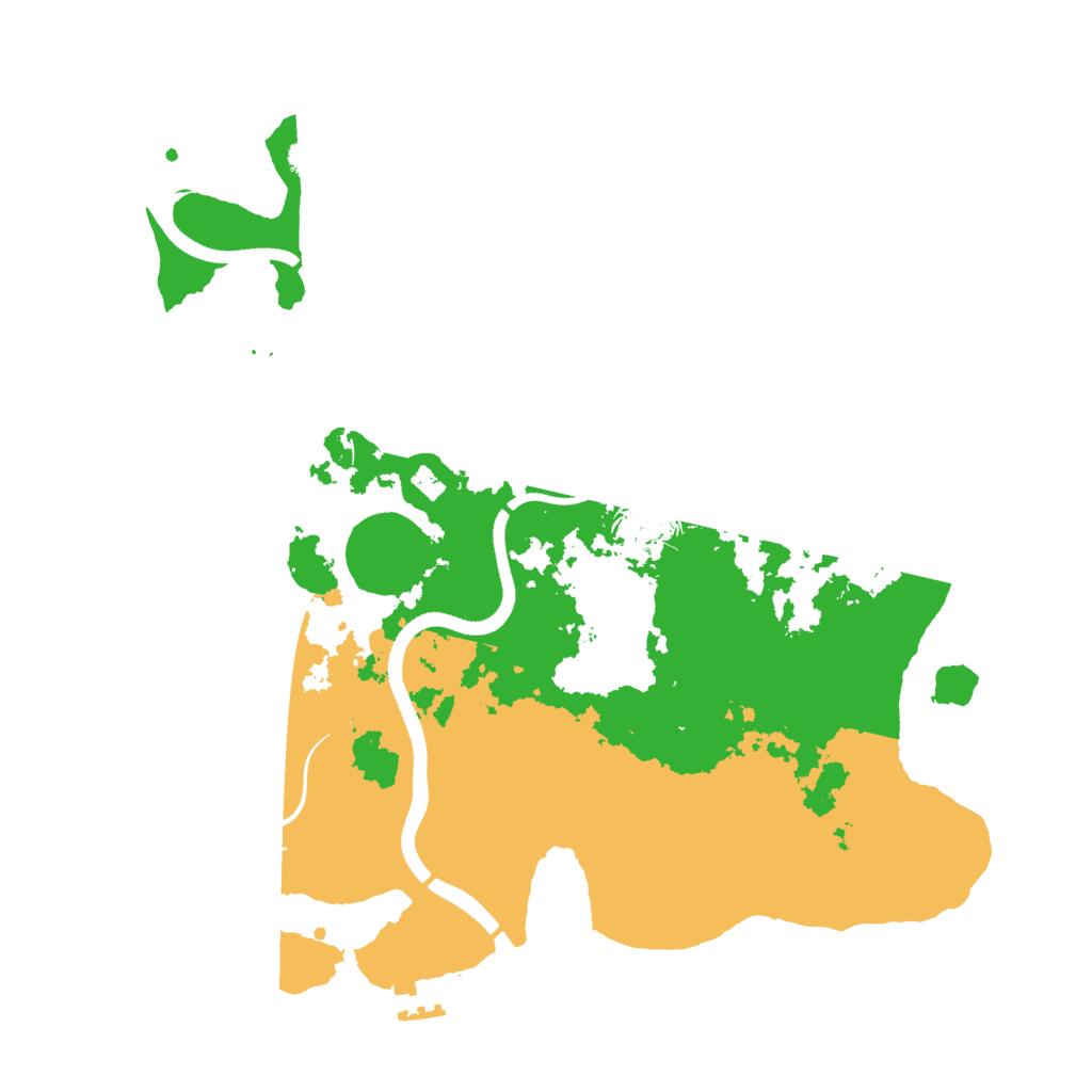 Biome Rust Map: Procedural Map, Size: 3500, Seed: 90909090