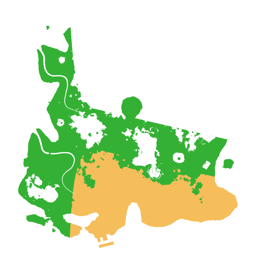 Biome Rust Map: Procedural Map, Size: 3500, Seed: 90909090