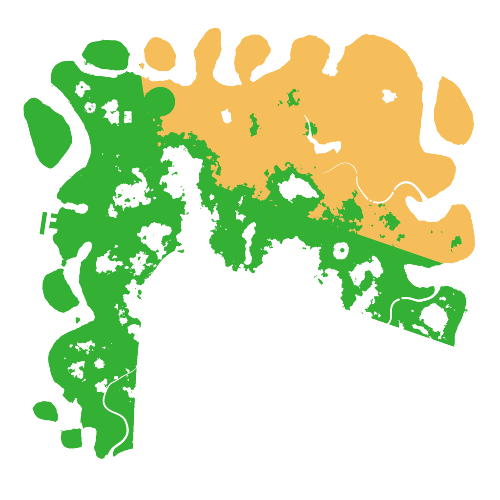 Biome Rust Map: Procedural Map, Size: 4500, Seed: 1987013732