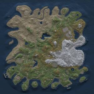 Thumbnail Rust Map: Procedural Map, Size: 4250, Seed: 1014290088, 14 Monuments